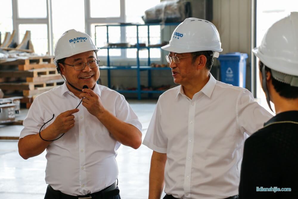 秦皇島市長蒞臨曼國裝備調(diào)研指導(dǎo)工作